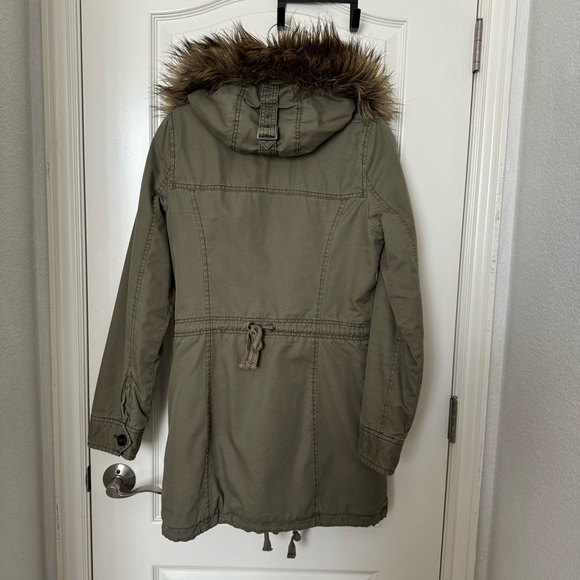 Abercrombie & Fitch Sherpa Lined Utility Jacket Coat - Picture 6 of 9